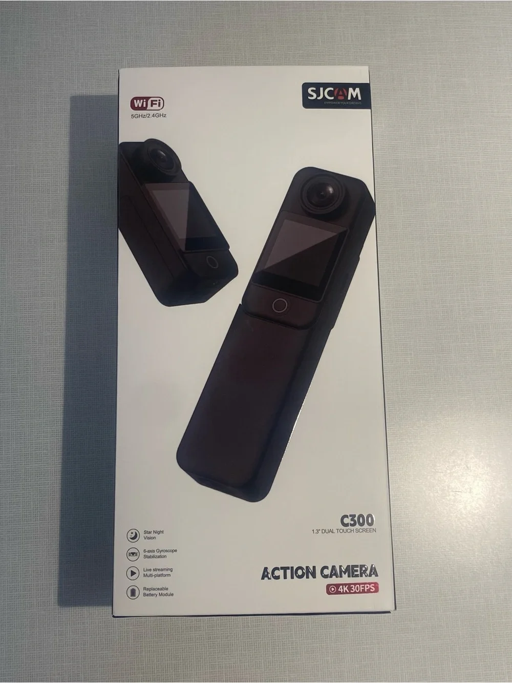 C300 Action Camera (Black) - Dual Touch Screen